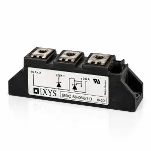 IXYS / LITTELFUSE - MDC56-06io1B - Thyristor SCR Power Module - 600V 60A - Reclaimed Part