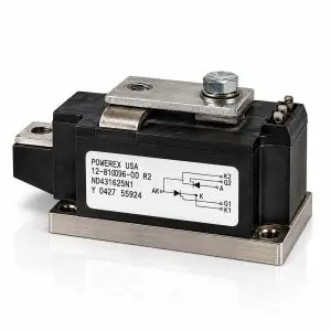 POWEREX - 12-810096-00-R2 / ND431625NI - Dual Thyristor SCR Power Module - 1600V 250A - Reclaimed Part