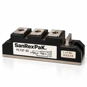 SANREXPAK - PK70F-80 - Thyristor SCR Power Module - 800V 70A - Reclaimed Part
