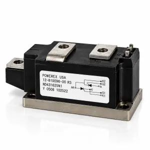 POWEREX - 12-810096-00-R3 / ND431625 - Dual Thyristor SCR Power Module - 1600V 250A - Reclaimed Part