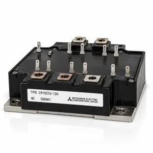 MITSUBISHI - CM150TU-12H - IGBT Power Module - 600V 150A Six-Pack 3-Phase Bridge - Reclaimed Part