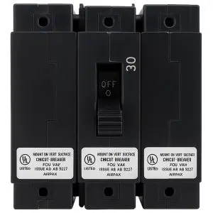 AIRPAX - 1-POLE - 30A - 3-PORTS - Hydraulic-Magnetic Circuit Breaker - Tested