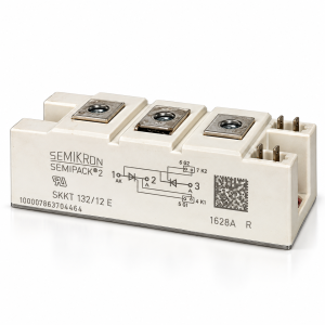 Semikron - SKKT 132/12E - Thyristor SCR Power Module - 1200V 137A - Reclaimed Part