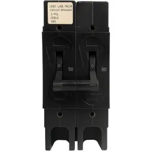 AIRPAX - 2-POLE - 50A - Hydraulic-Magnetic Circuit Breaker - Tested
