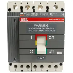 ABB - S3N - 4POLE - DW-7366 - Circuit Breaker - Tested