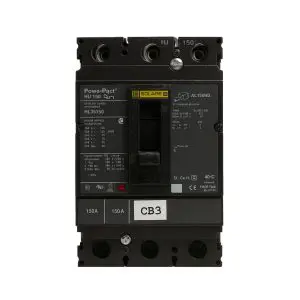 SQUARE D - HJ 150 - PowerPact Circuit Breaker - Tested