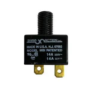 SNAP ACTION - MB1 - 14 Amp Push-to-Reset Circuit Breaker - Tested