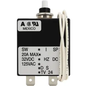 AIRPAX - PR29 Snapak - 20A - Hydraulic-Magnetic Circuit Breaker - Tested