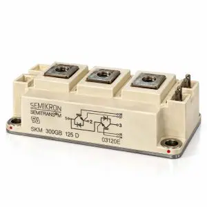 Semikron - SKM300GB125D - Ultra-Fast IGBT Power Module - 1200V 200A - Reclaimed Part
