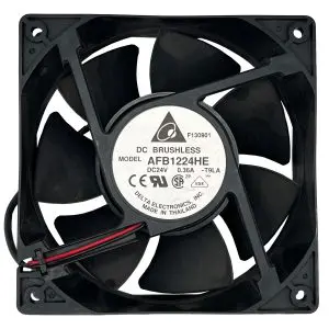 DELTA ELECTRONICS - AFB1224HE-T9LA - UPS Fan - Tested