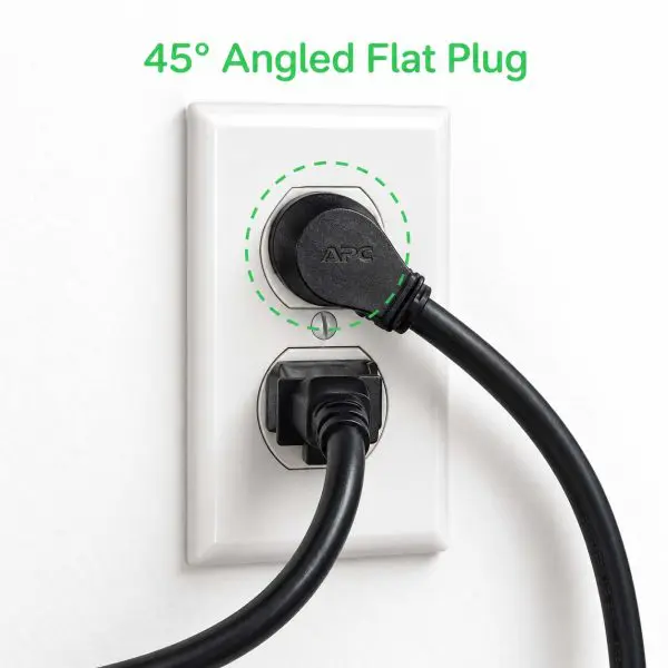45° Angled Flat Plug Outlet Demonstration copy