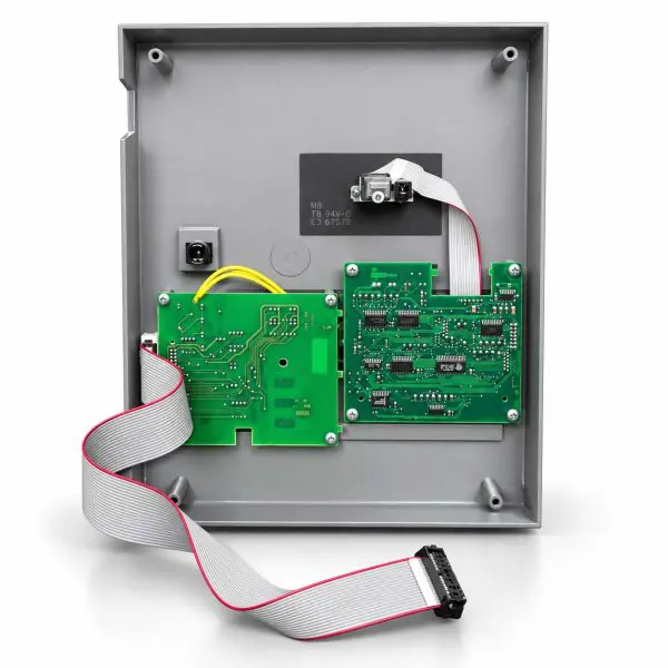 Gray Electronic Enclosure Interior with Circuit Boards copy
