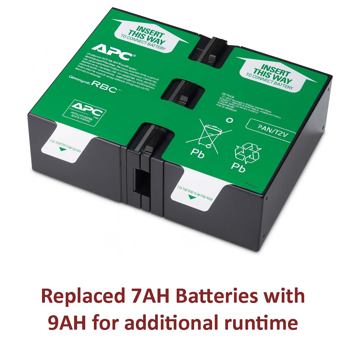 APC RBC124 - Battery Pack - NEW 9 Amp Hour Cells - Refurbished Case ...