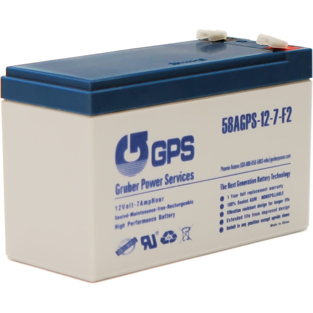 GPS 58AGPS-12-7-F2 12V 7Ah Ups Battery